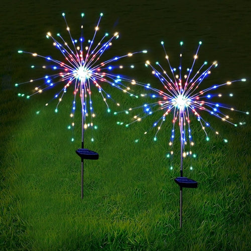 120LED Solar Firework Lights Garden Christmas Decorations