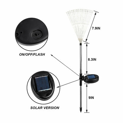 120LED  Solar Firework Lights Garden Christmas Decorations