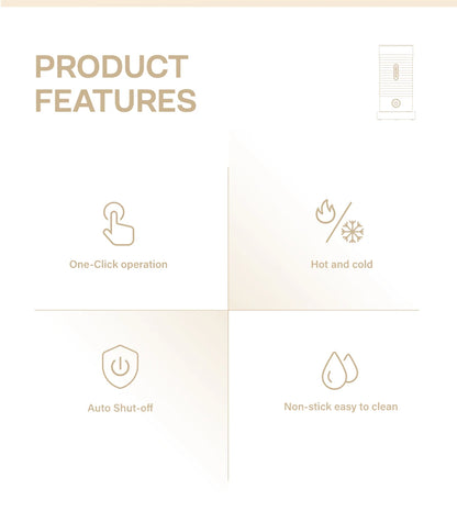 HiBREW Milk Frother Frothing Foamer Chocolate Mixer Cold/Hot Latte Cappuccino fully automatic Milk Warmer Cool Touch M1A