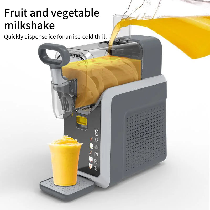 XEOLEO Household Small Drink Slush Machine 150W Snow Melting Machine Granizing Machine Ice Cream Smoothie Beverage Machine