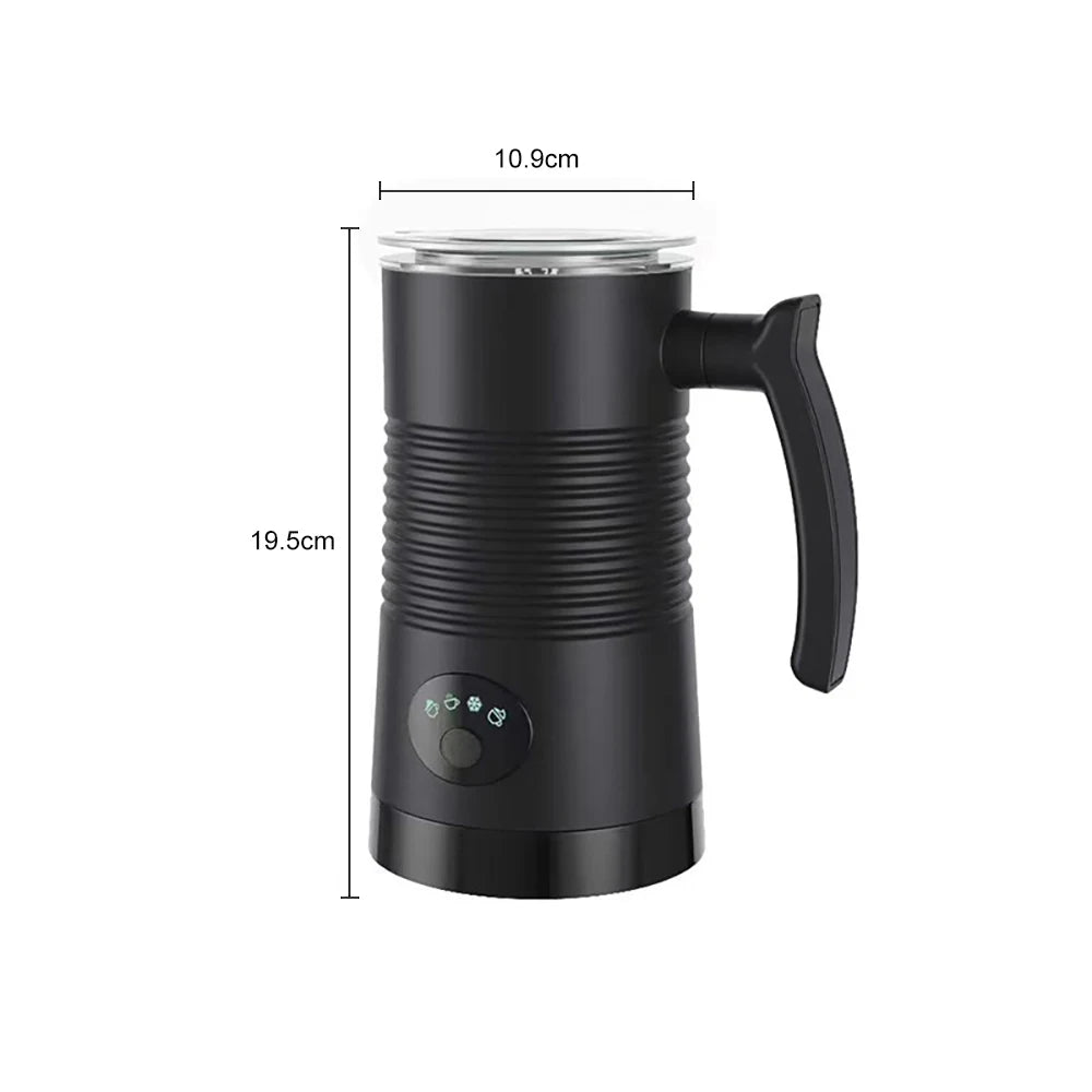 Electric Milk Frother Automatic Rotary Foamer for Coffee Cappuccino Latte 4 in 1 Hot and Cold Foam Maker Milk Frother Foamer