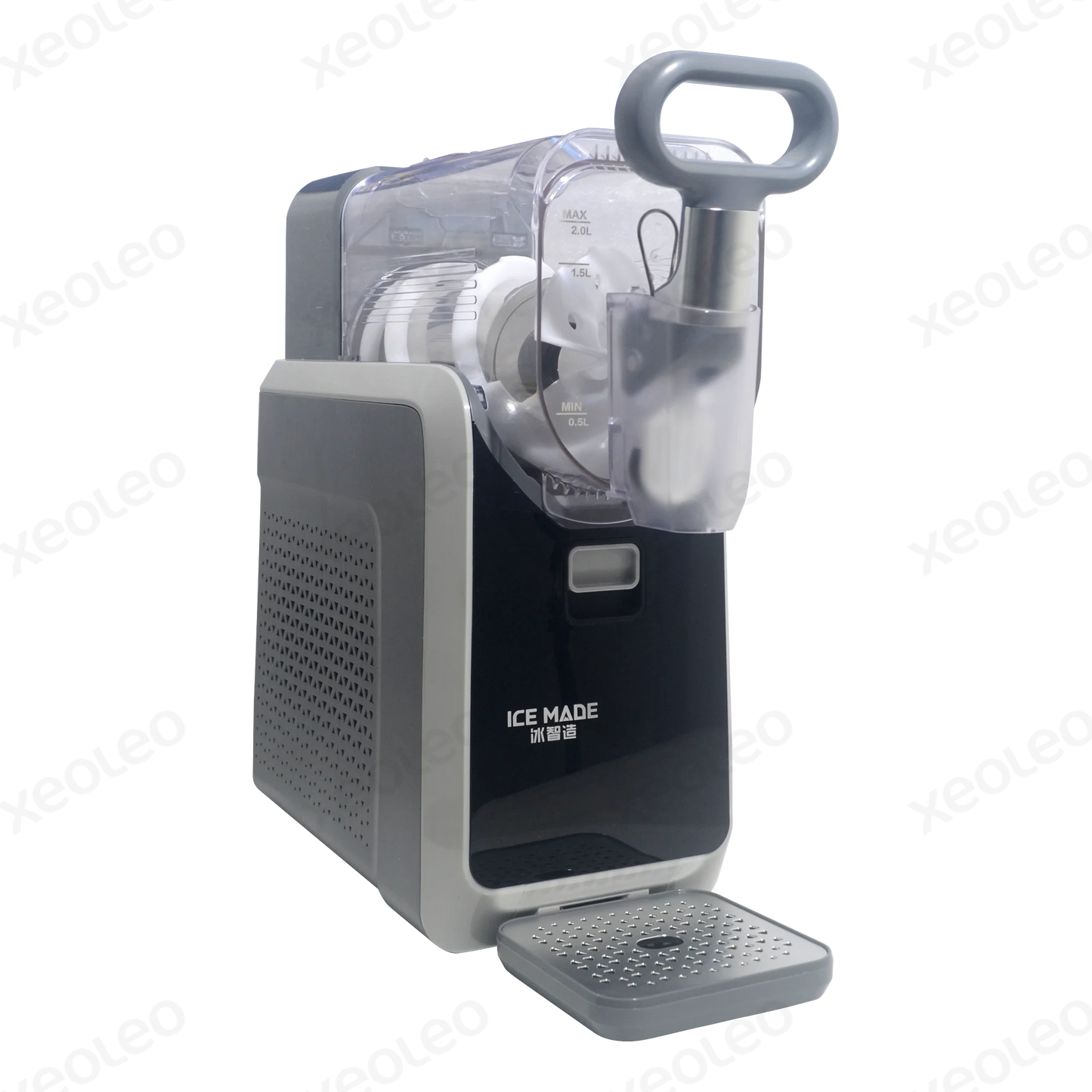 XEOLEO Household Small Drink Slush Machine 150W Snow Melting Machine Granizing Machine Ice Cream Smoothie Beverage Machine