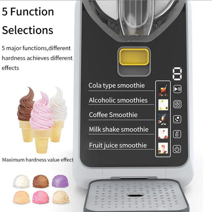 XEOLEO Household Small Drink Slush Machine 150W Snow Melting Machine Granizing Machine Ice Cream Smoothie Beverage Machine