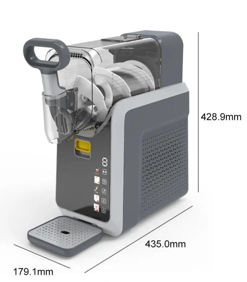 XEOLEO Household Small Drink Slush Machine 150W Snow Melting Machine Granizing Machine Ice Cream Smoothie Beverage Machine