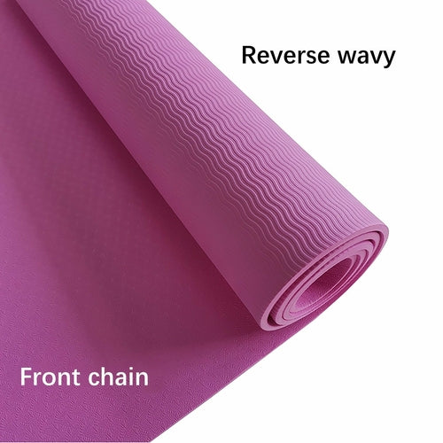 Purple fabric with 'Reverse wavy' and 'Front chain' text on a white background